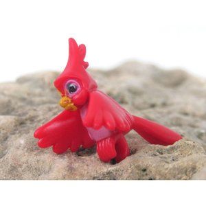 Polly Pocket Bluebird Disney Sleeping Beauty Cardinal Red Bird Miniature VTG